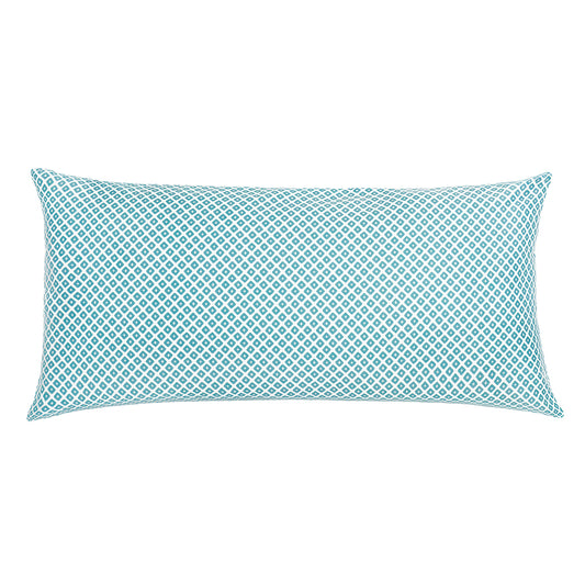 Turquoise Diamonds Throw Pillow