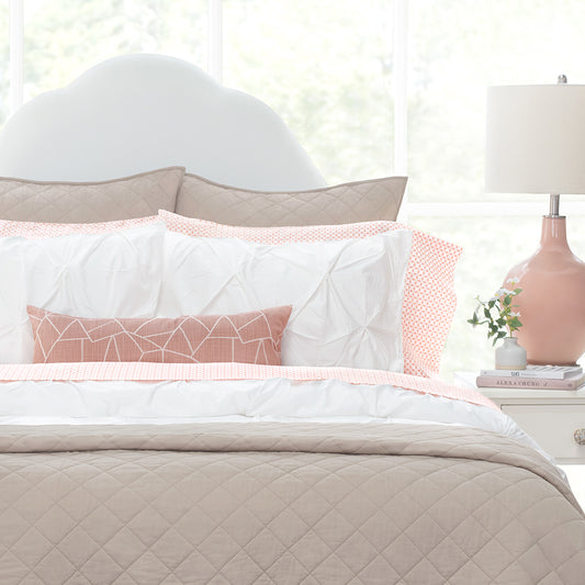 Dove Grey Diamond Quilt