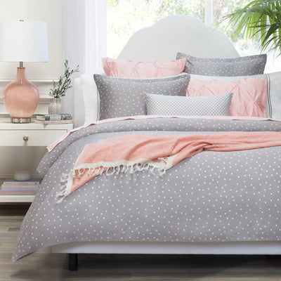 DH Grace Duvet Set  Grey sheets, Duvet sets, Pink sheets