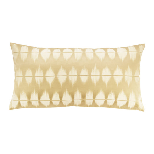 Gold Ikat Throw Pillow