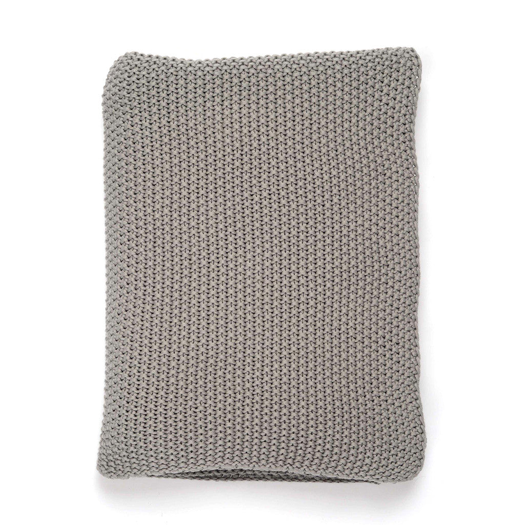 The Grey Knotted Throw