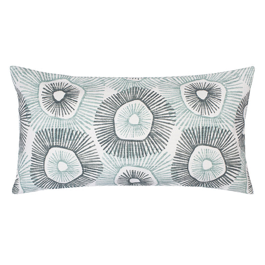 The Green Sun Burst Throw Pillow