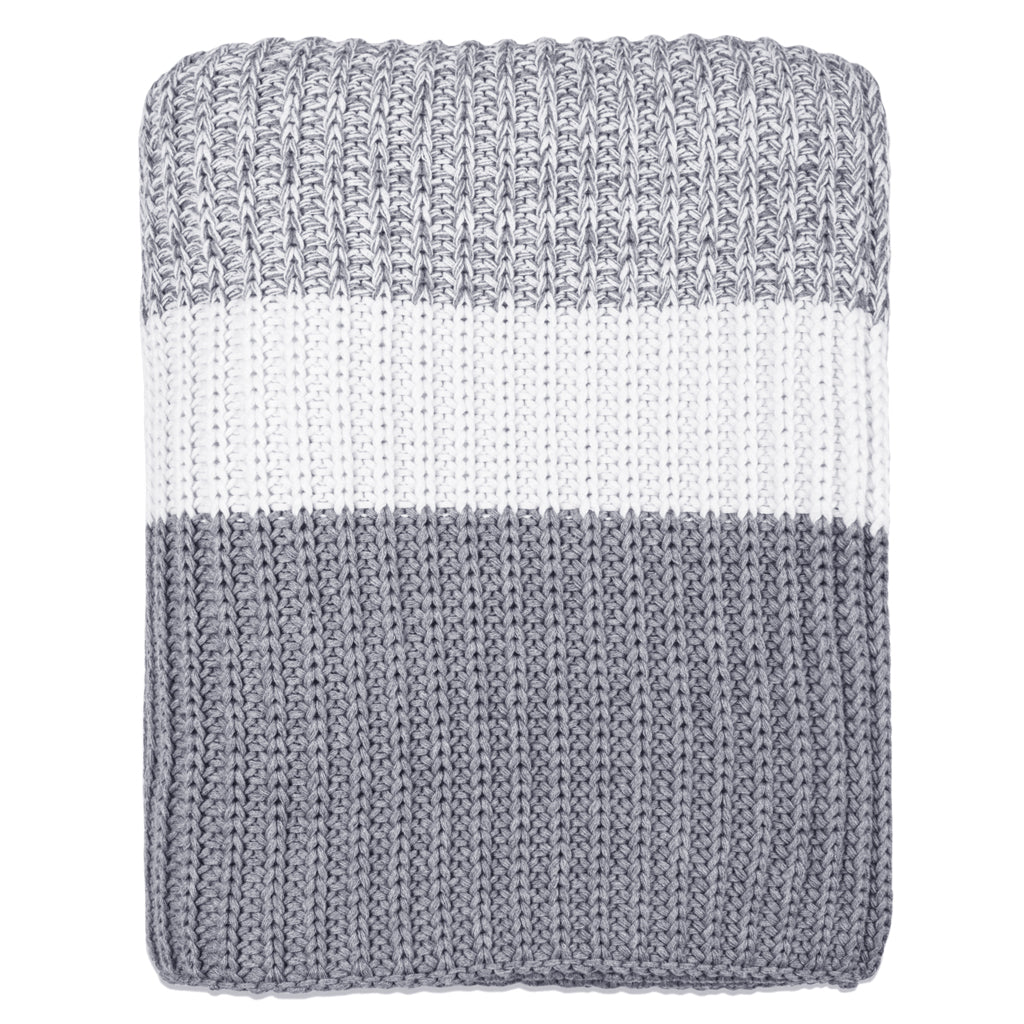 The Grey Banded Edge Throw