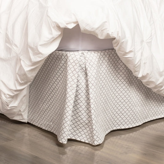 Grey Cloud Bed Skirt