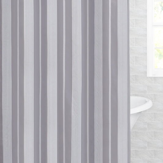 The Grey Seaport Shower Curtain