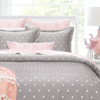 DH Grace Duvet Set  Grey sheets, Duvet sets, Pink sheets