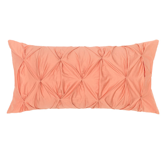 Guava Pintuck Throw Pillow