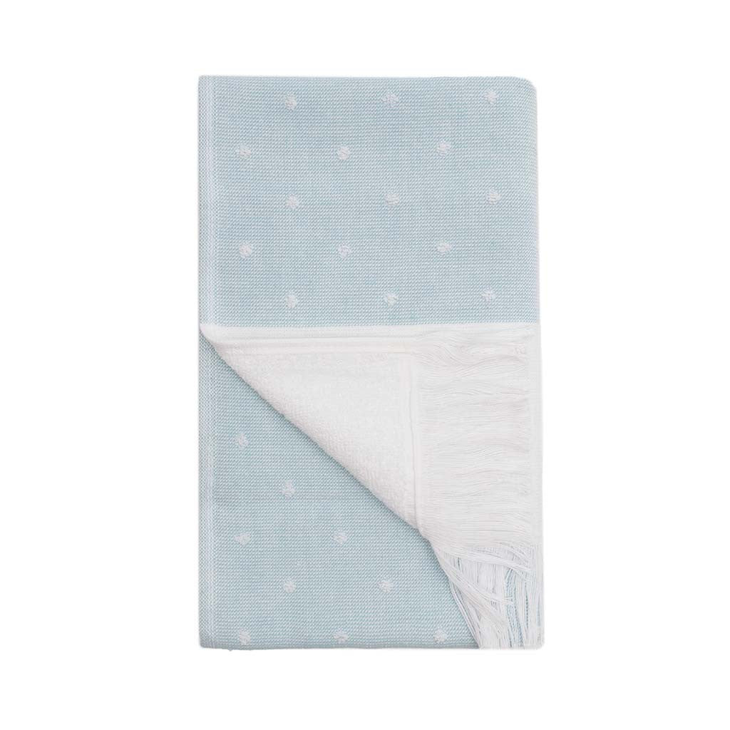 Blue Dot Fouta Hand Towel