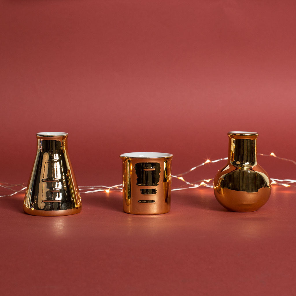 The Gold Shot Glass Trio