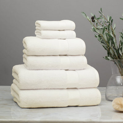 Cotton Bath Towels Set of 4, Ivory Bath Towel,55x27.5Large Size