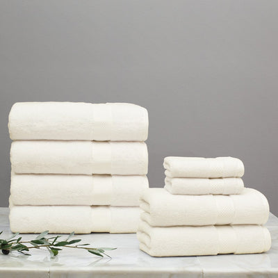 Classic White Towel Spa Bundle (2 Wash + 2 Hand + 4 Bath Towels)