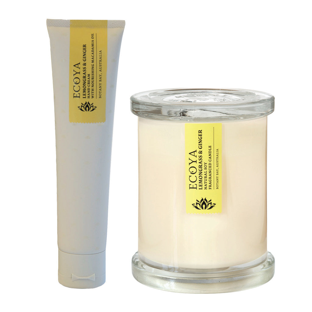 Lemongrass & Ginger Soy Candle & Lotion Set