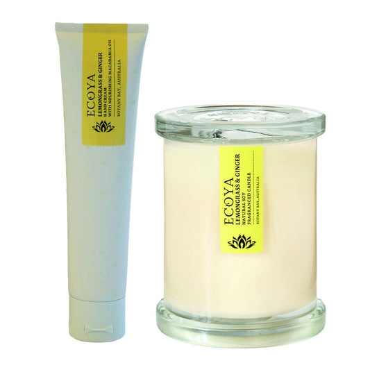 Lemongrass & Ginger Soy Candle & Lotion Set