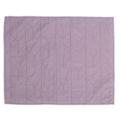 Lilac Purple Chevron Quilt Sham Pair