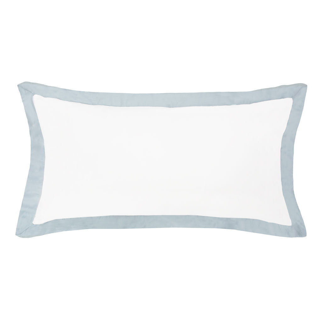 Porcelain Green Linden Throw Pillow