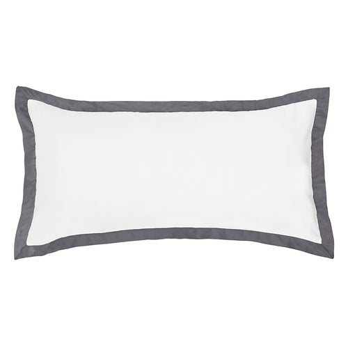 Charcoal Grey Linden Throw Pillow