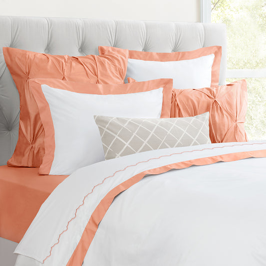 Guava Linden Duvet Cover