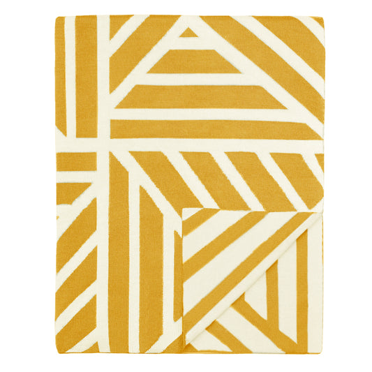 The Mustard Yellow Maze Throw