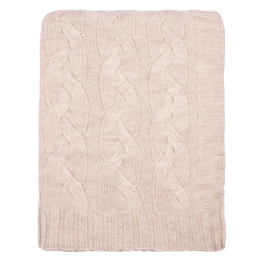 Sand Merino Wool Throw