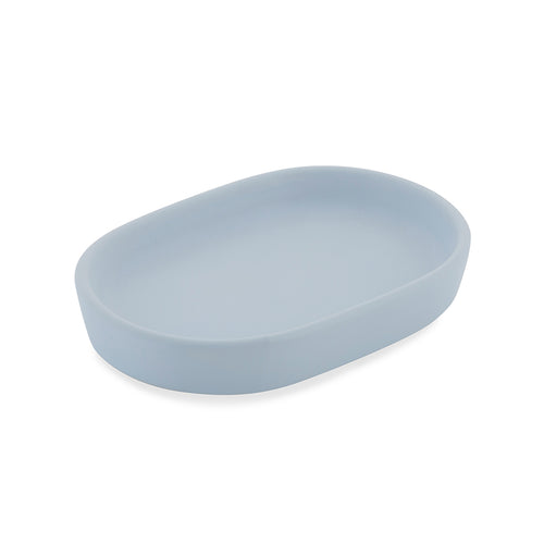 Modern Matte Blue Ceramic Bath Accessories, Soap Dish