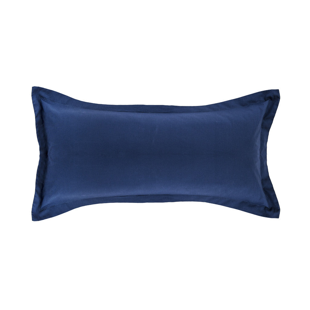 The Monaco Blue Solid Linden Throw Pillow