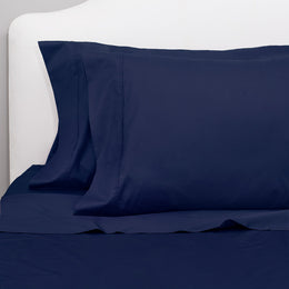 Navy Blue 400 Thread Count Sheet Set (Fitted, Flat, & Pillow Cases)