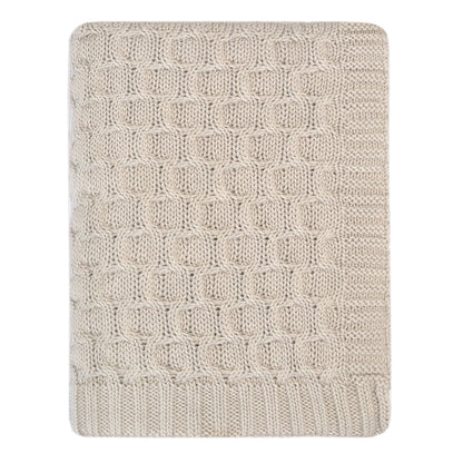 The Oat Circle Knit Throw