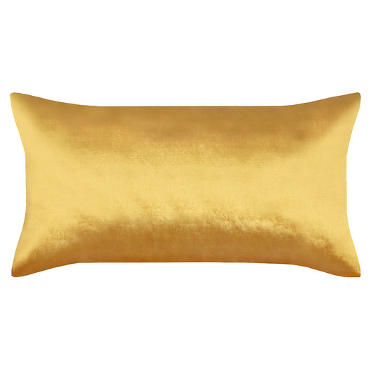 The Ochre Velvet Throw Pillow