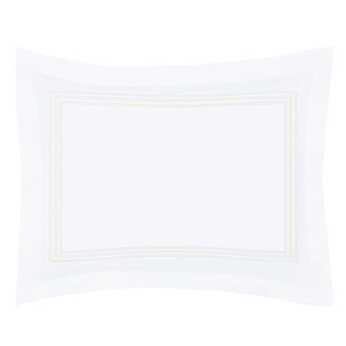 Octavia Ivory Embroidered Percale Sham