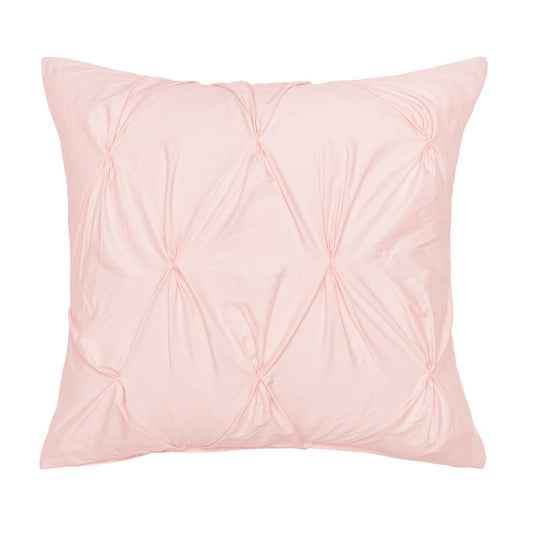 The Pink Pintuck Square Throw Pillow