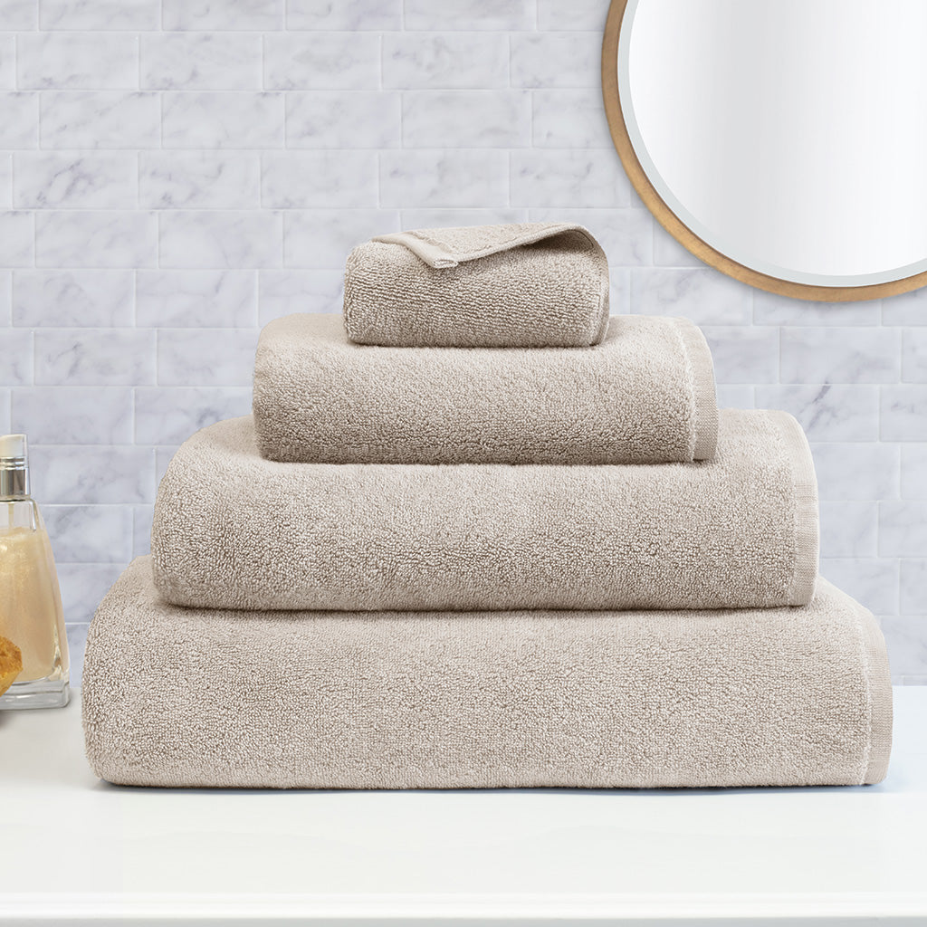 Under The Canopy Textured Organic Cotton Towel, Snow / Bath Towel Bath Towel Snow