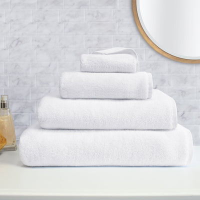 Plush White Towel Essentials Bundle (2 Wash + 2 Hand + 2 Bath