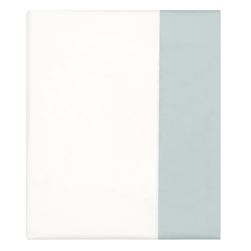 Porcelain Green Border Flat Sheet