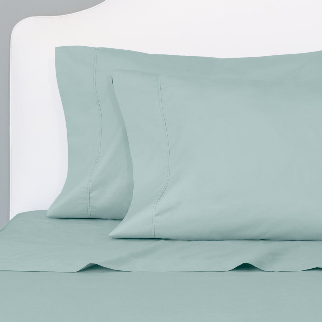 Seafoam Green 400 Thread Count Sheet Set (Fitted, Flat, & Pillow Cases)