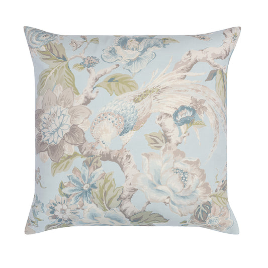 The Blue Paradise Garden Square Throw Pillow