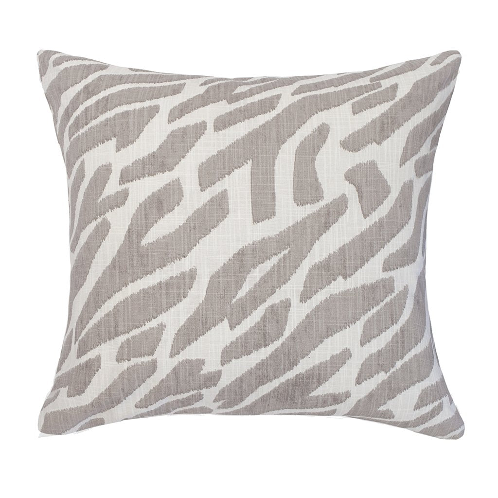 The Grey Zebra Square Throw Pillow