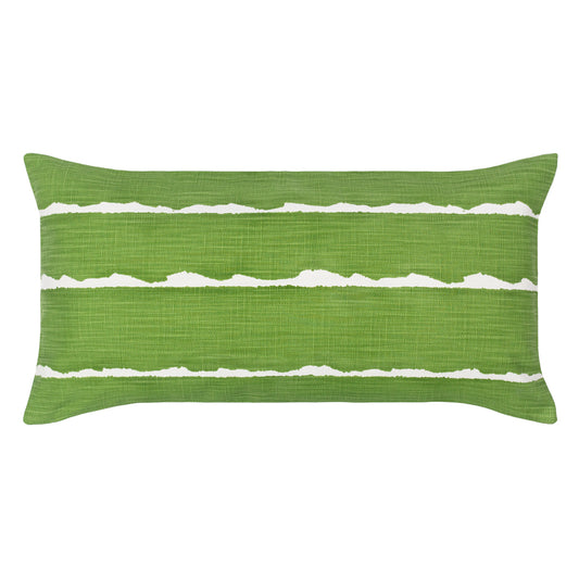 The Green Modern Lines Throw Pillow