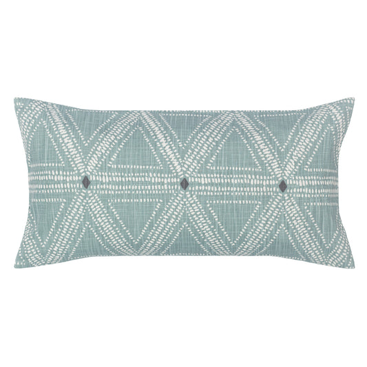 The Green Modern Triangles Throw Pillow