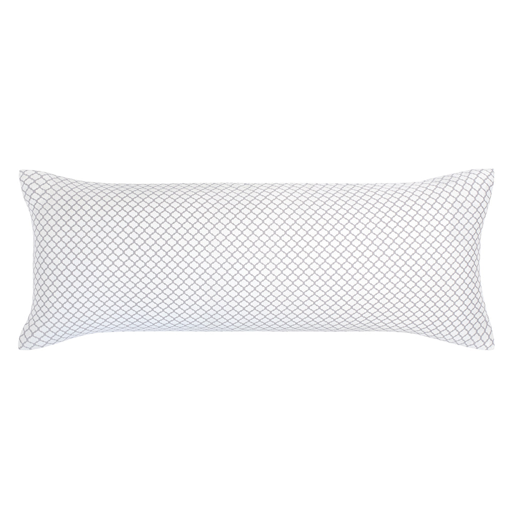 The Grey Cloud Extra Long Lumbar Throw Pillow