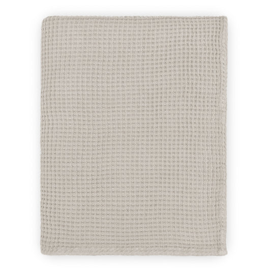 The Light Grey Waffle Throw Blanket