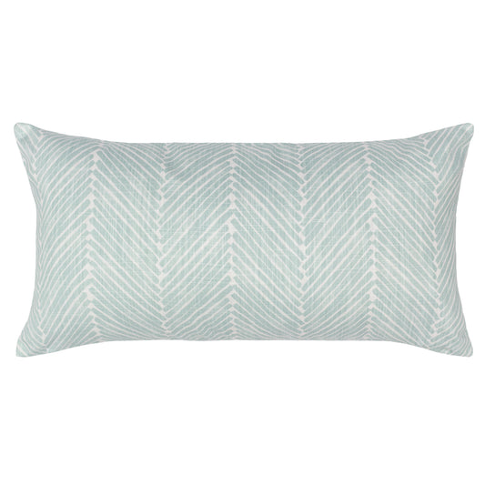 The Mist Green Herringbone Throw Pillow