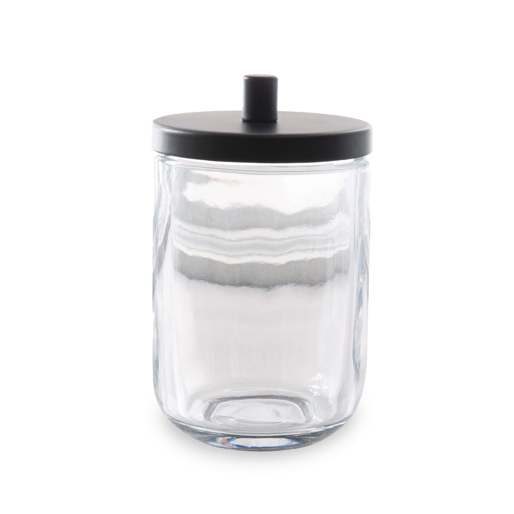 Single Black Bamboo Spice Jar