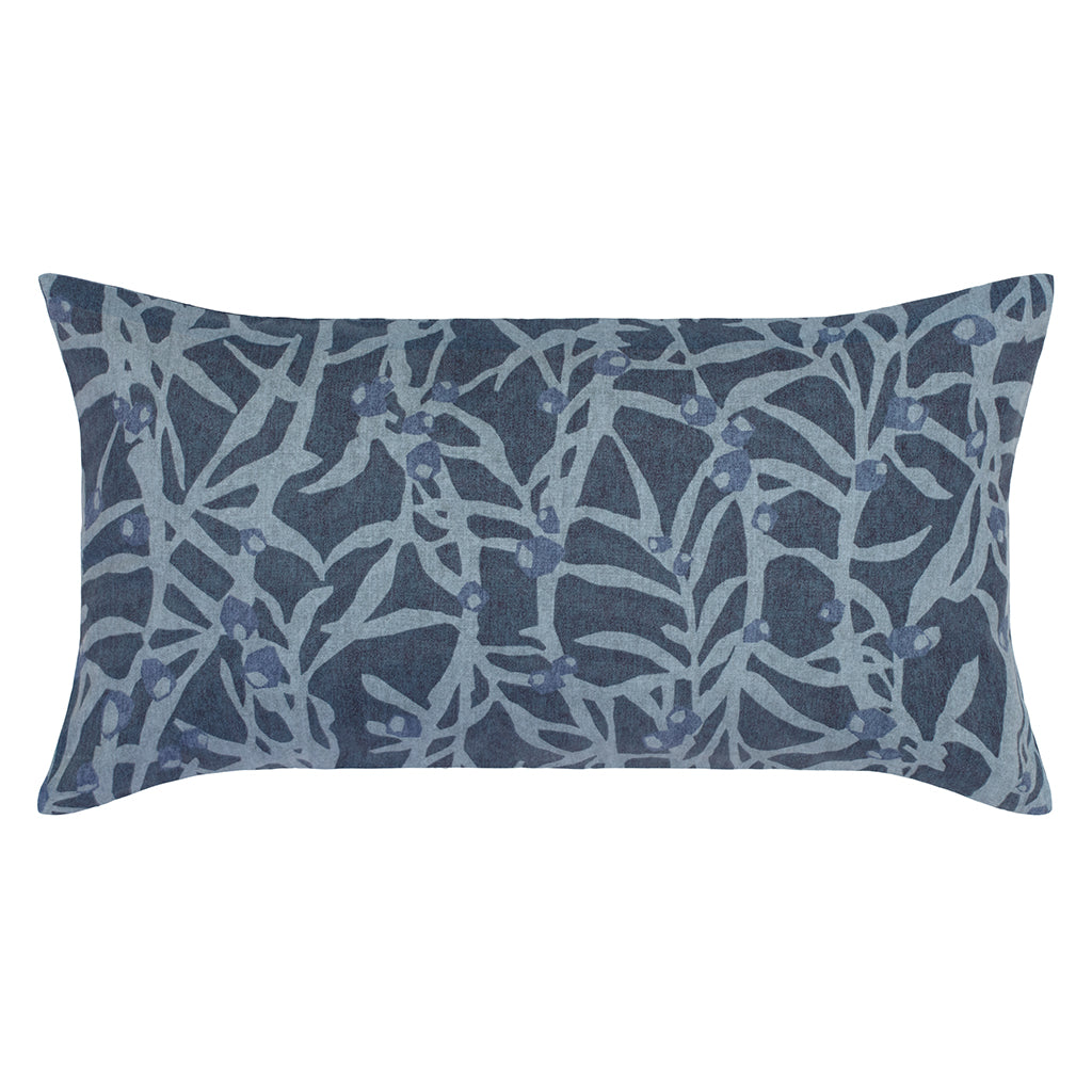 The Navy Berries Throw Pillow