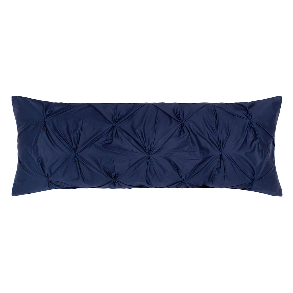 The Linden Navy Blue Extra Long Lumbar Throw Pillow