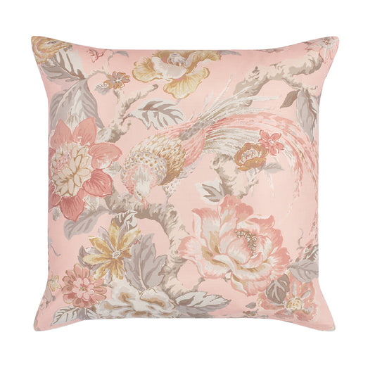 The Pink Paradise Garden Square Throw Pillow