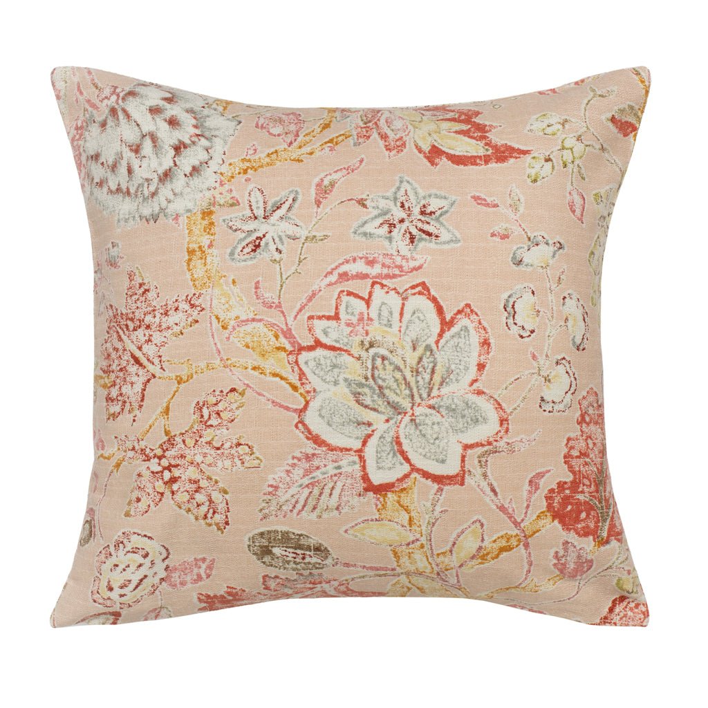 The Pink Summerdale Floral Square Throw Pillow