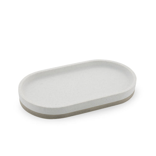 The Rustic Grey Toned Bath Accessories - Tray