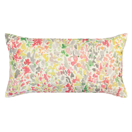 The Spring Garden Watercolor Throw Pillow