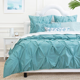 Turquoise Striped Sheet Set (Fitted, Flat, & Pillow Cases)