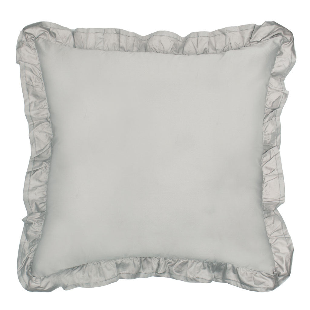 Oyster Grey Vienna Throw Pillow